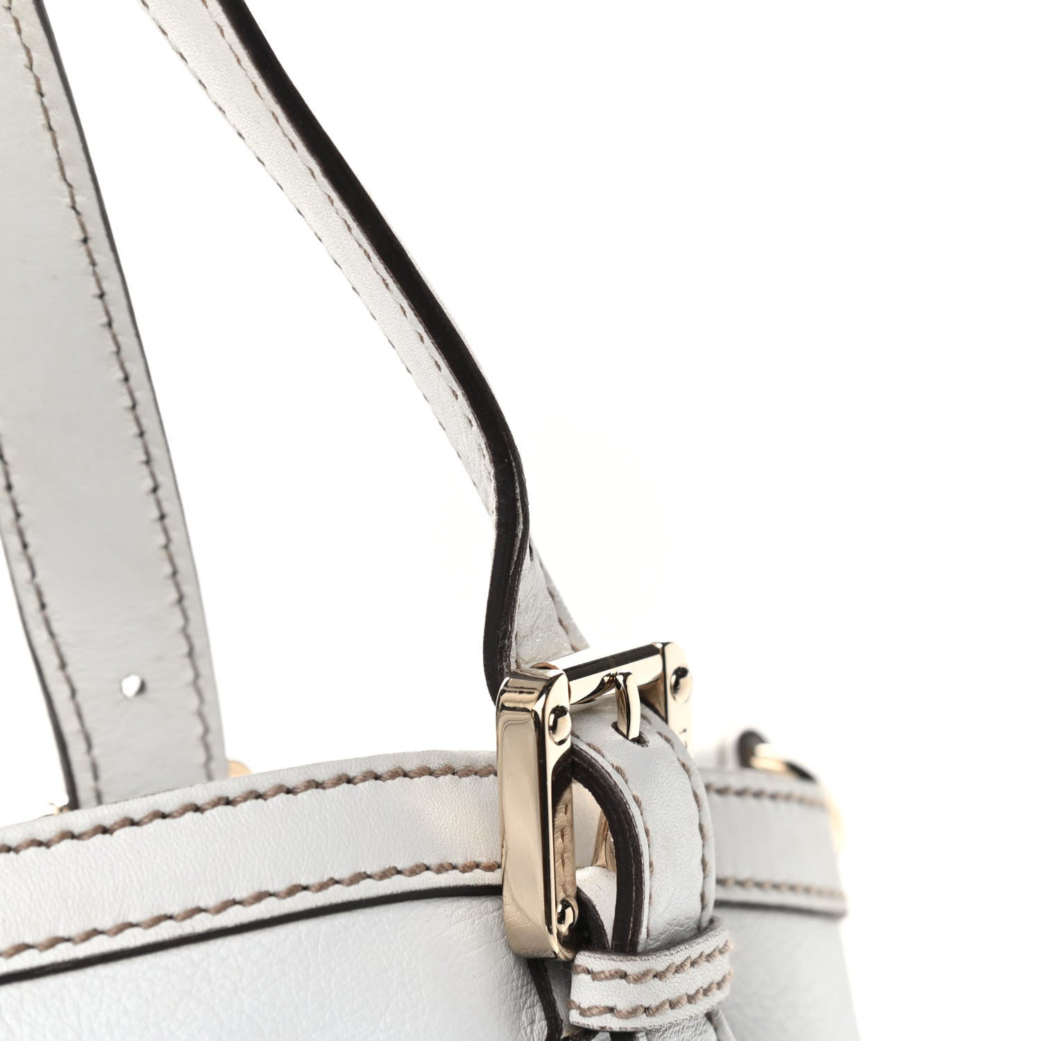 Gucci Calfskin Medium Britt Tote Off White 12 of 14