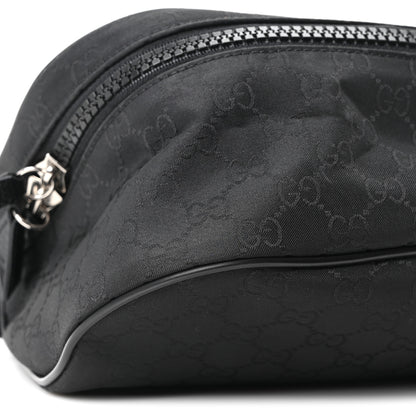 Gucci Nylon Monogram Fanny Pack Belt Bag Black 9 of 10