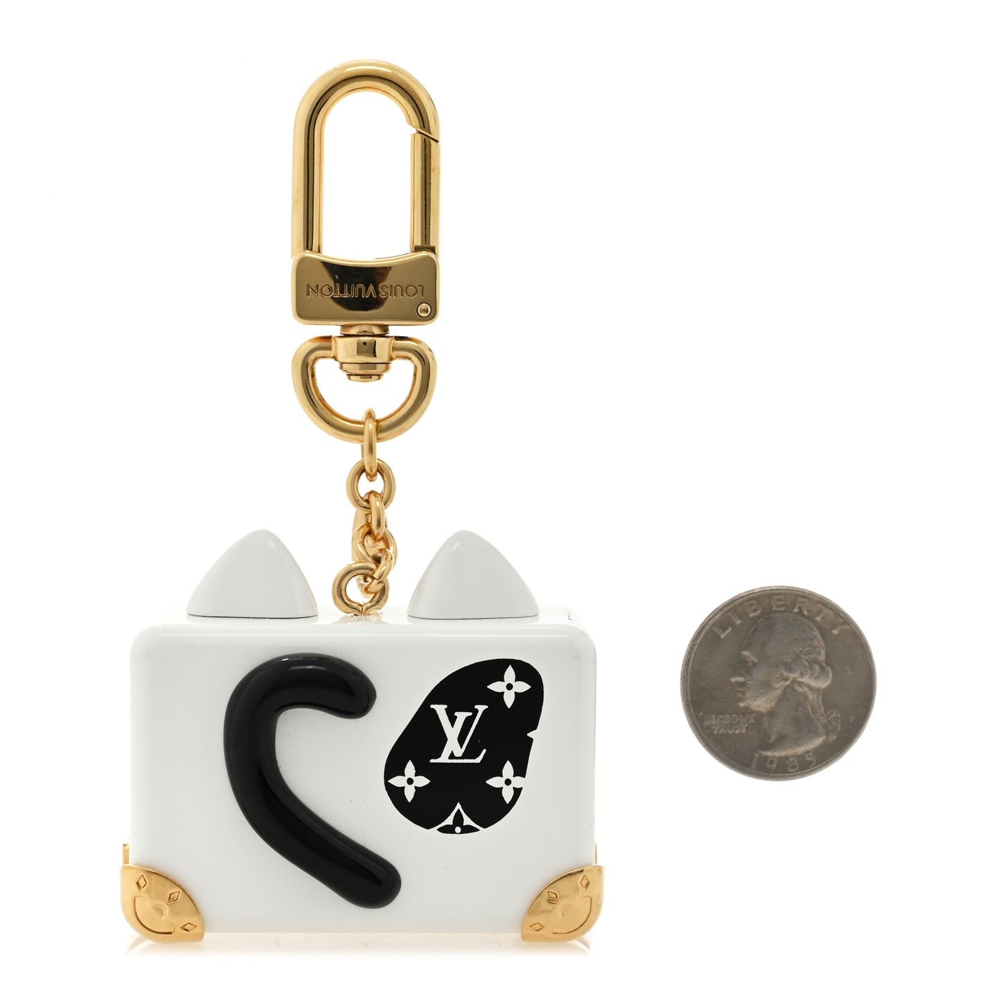 Resin Crystal Catrunk Bag Charm Keyring
