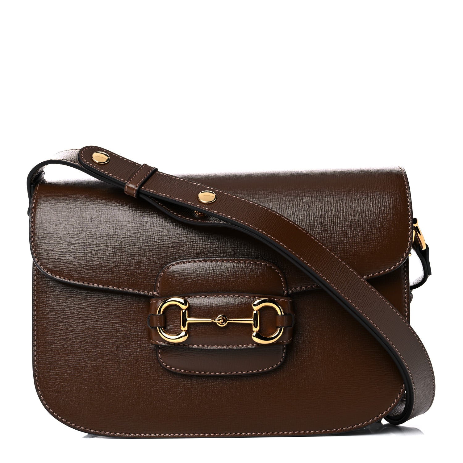Gucci Azalea Calfskin Horsebit 1955 Shoulder Bag Brown Sugar 1 of 10