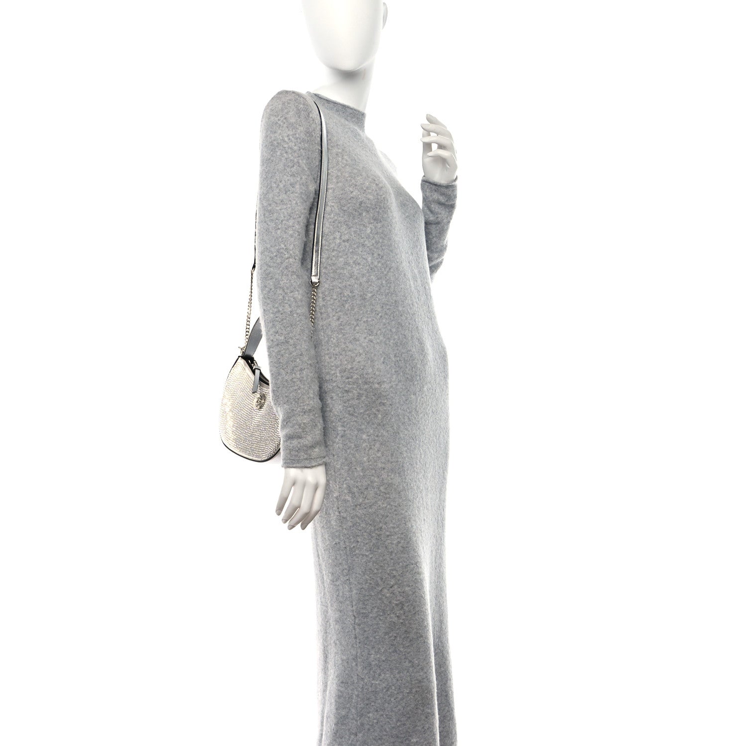 Versace Crystal La Medusa Hobo Silver 2 of 11