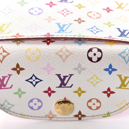 Louis Vuitton Monogram Multicolor Business Card Holder White Litchi 8 of 10