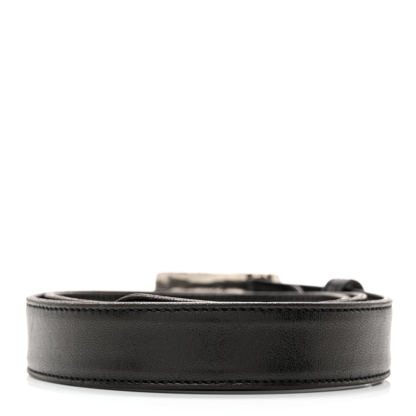 Calfskin Metal CC 31 Rue Cambon Belt 75 30 Black