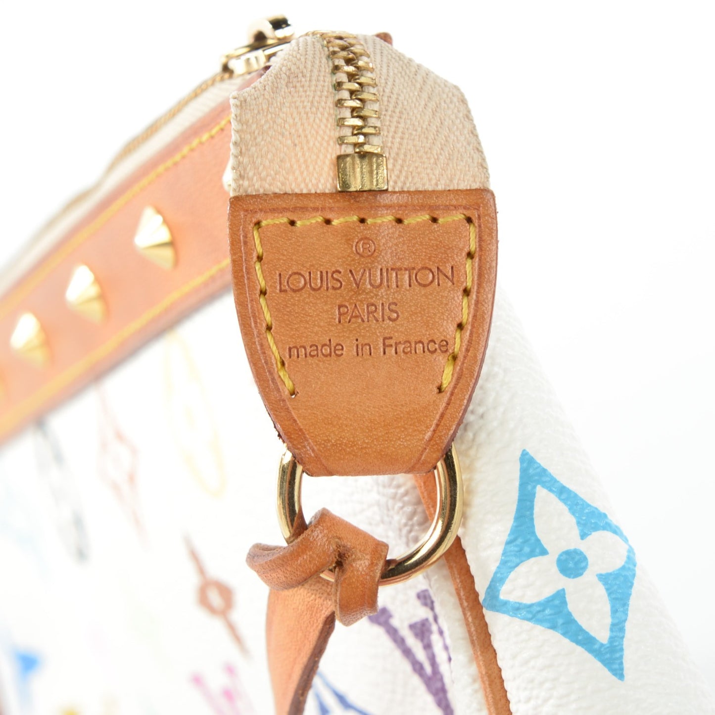 Monogram Multicolor Pochette Accessories White