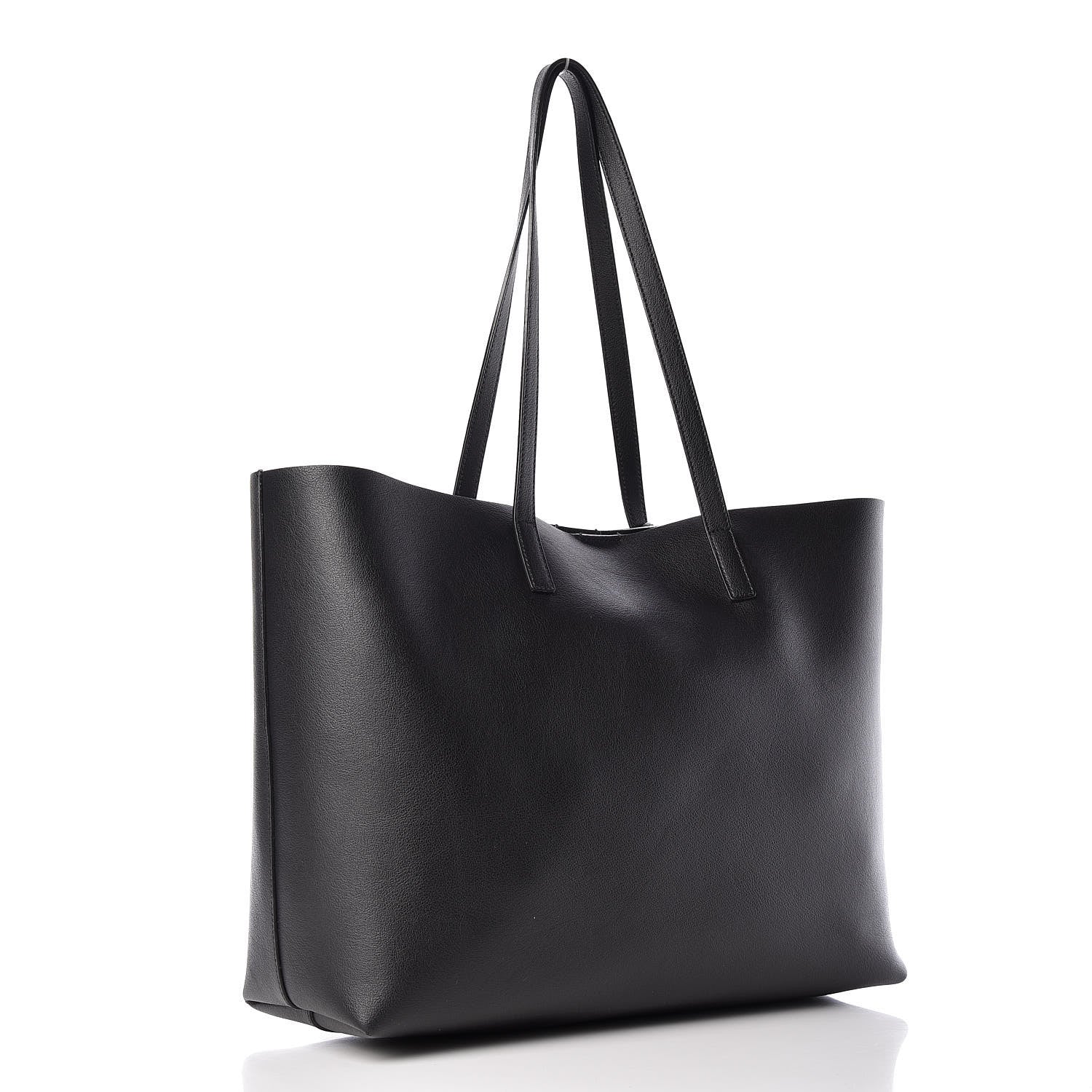 Saint Laurent Calfskin Large Shopping Tote Black 4 of 17