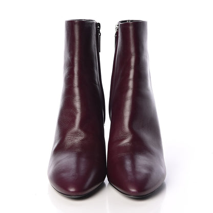 Saint Laurent Nappa Loulou Ankle Zip Boot 40 Amaranto 2 of 11