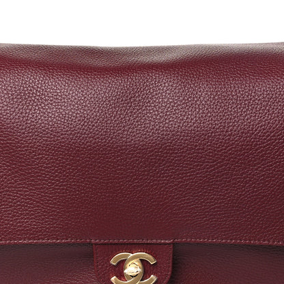 Chanel Grained Calfskin Souplissimo Maxi Flap Burgundy 7 of 10