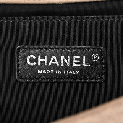 Chanel Nubuck Chesterfield Quilted Medium Celtic Boy Flap Brown 6 of 16