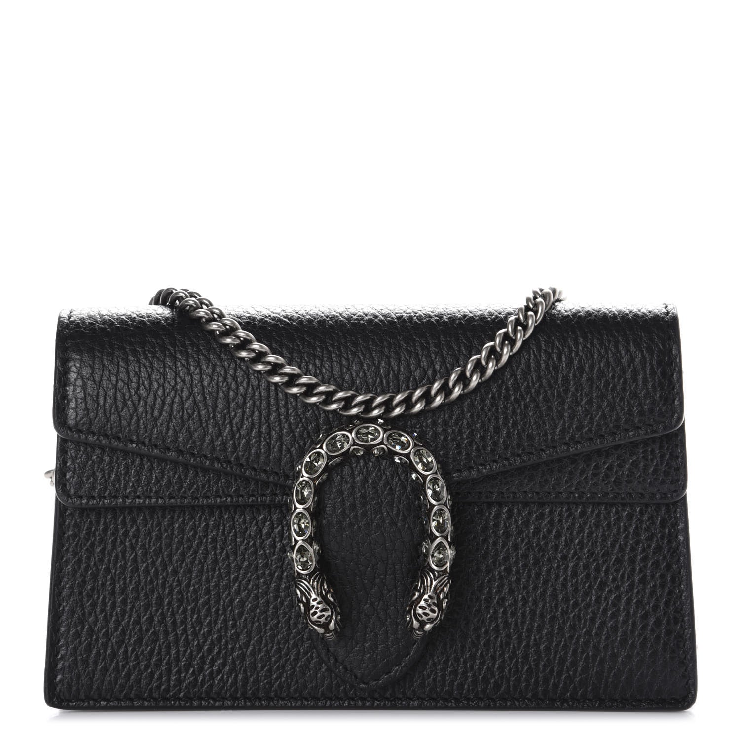 Gucci Calfskin Super Mini Dionysus Shoulder Bag Black 1 of 10
