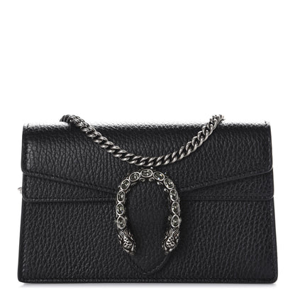 Gucci Calfskin Super Mini Dionysus Shoulder Bag Black 1 of 10