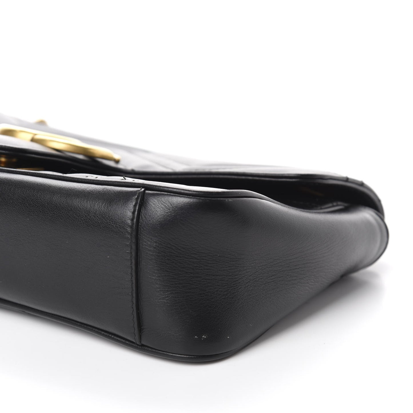 Calfskin Matelasse Small GG Marmont Shoulder Bag Black