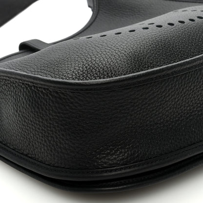 Hermes Taurillon Clemence Evelyne III PM Black 8 of 9