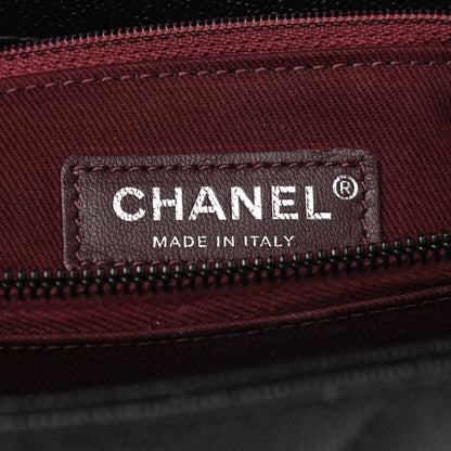 Chanel Caviar Chevron Quilted Small Coco Handle Flap So Black 6 of 9