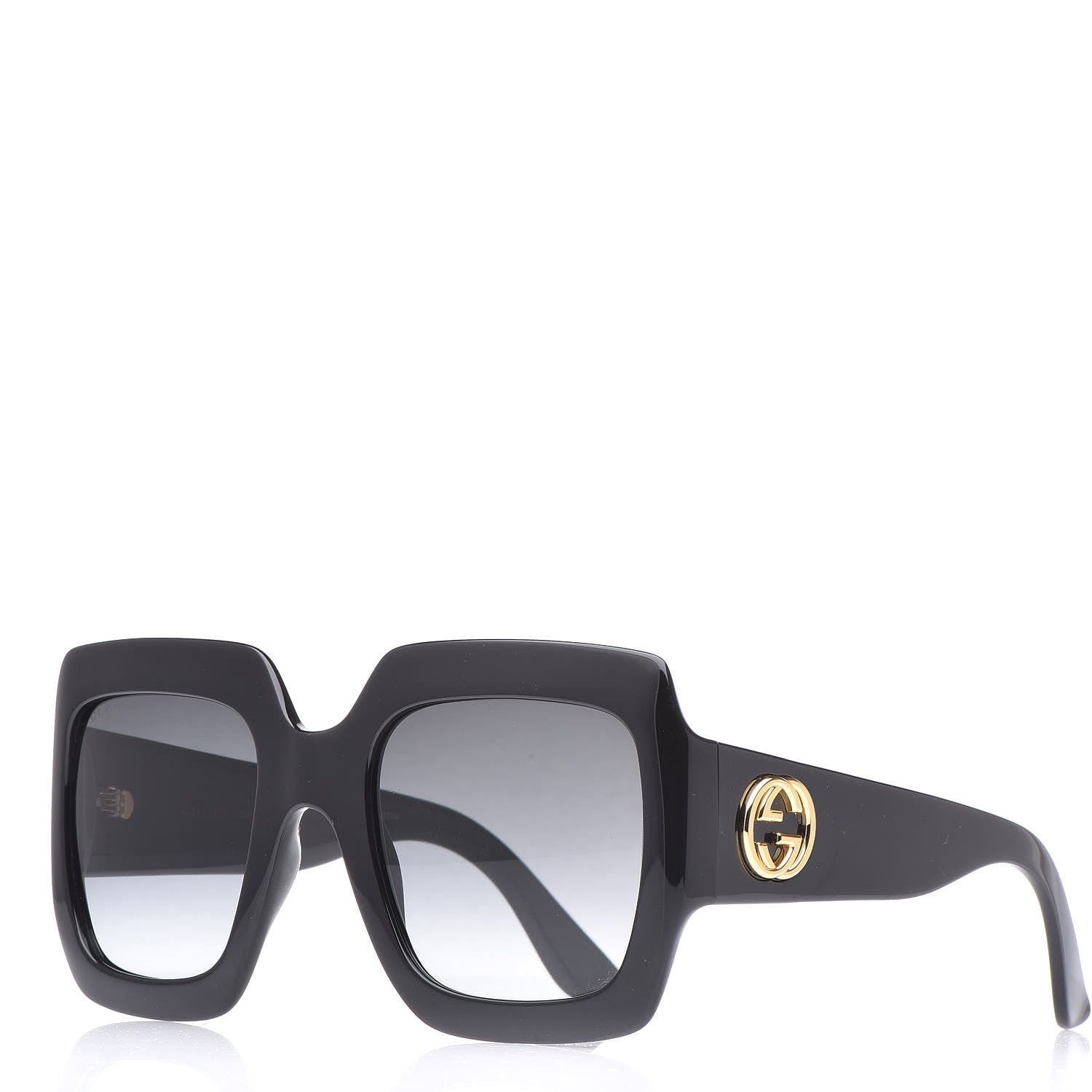 Gucci Acetate Square Frame Sunglasses GG0053S Black 1 of 8