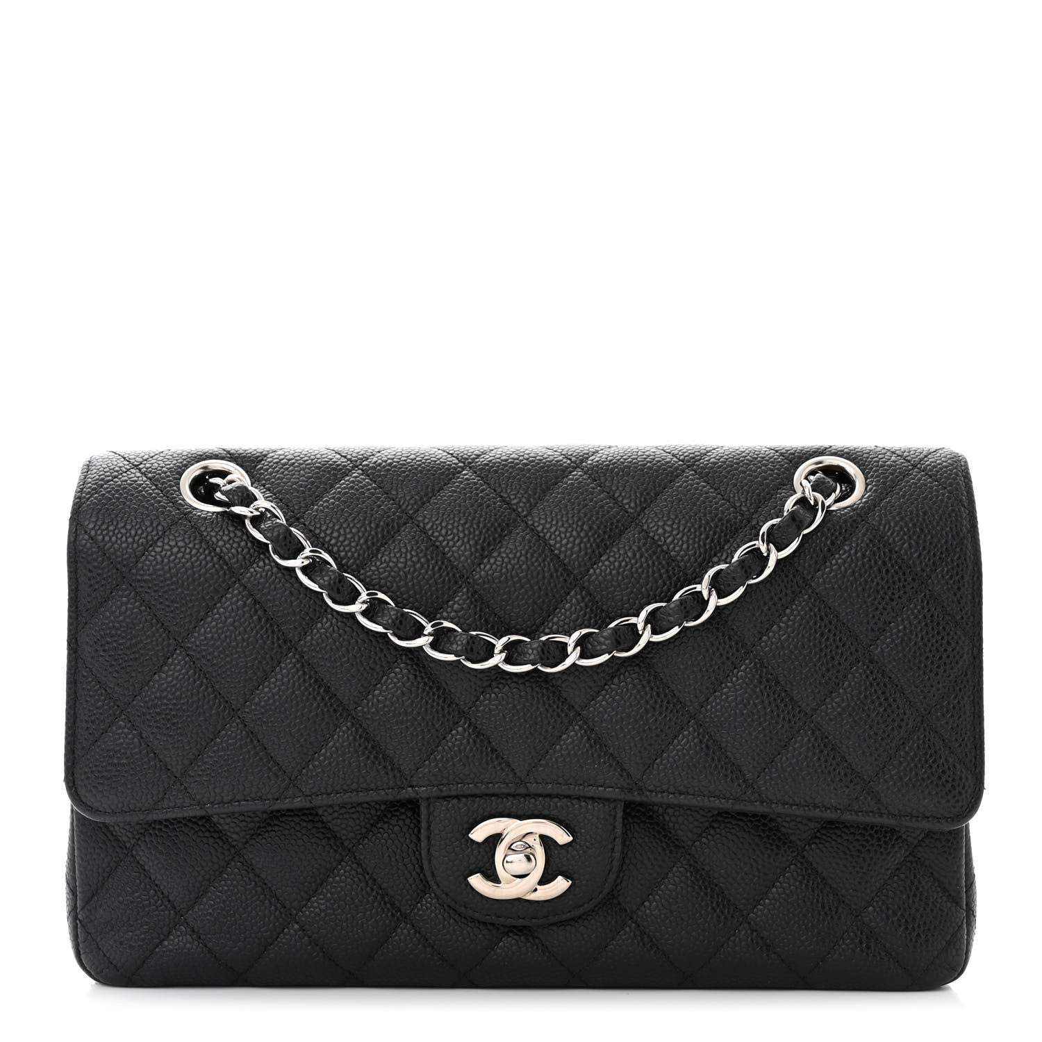 Chanel Caviar Quilted Medium Double Flap Black 1 of 11