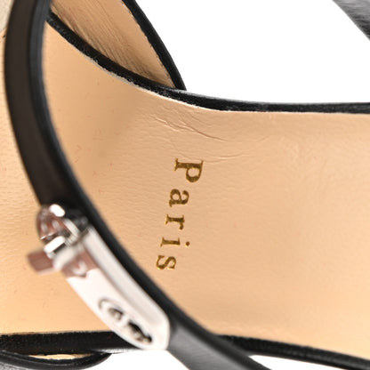 Christian Louboutin Nappa Choc Lock 85 Sandals 39 Black 10 of 13