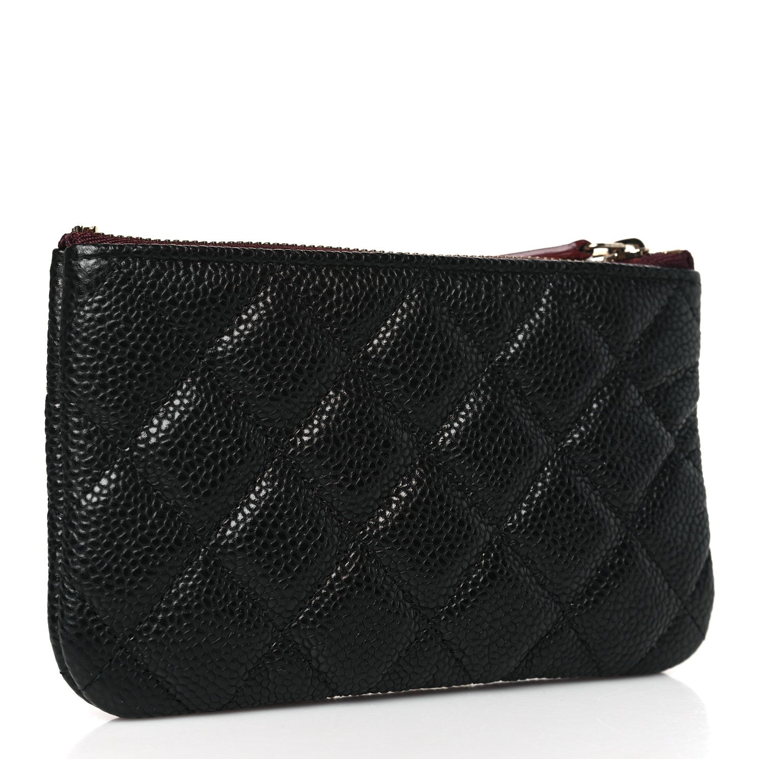 Chanel Caviar Quilted Small Cosmetic Case Black 3 of 8