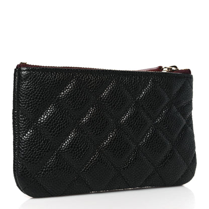 Chanel Caviar Quilted Small Cosmetic Case Black 3 of 8