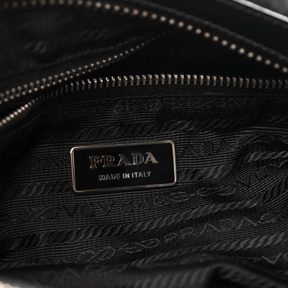 Prada Tessuto Nylon Zip Hobo Black 6 of 9