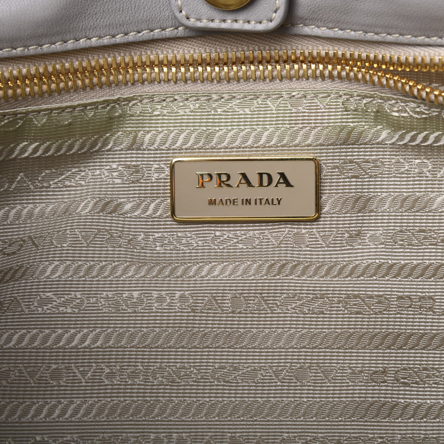 Prada Nylon Tessuto Fiocco Bow Tote Grey 8 of 12