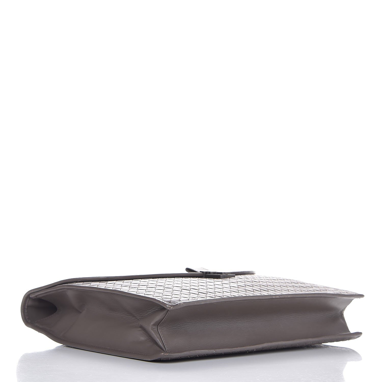 Bottega Veneta Light Calf Intrecciato Briefcase Steel 4 of 13