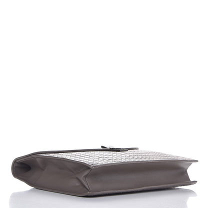 Bottega Veneta Light Calf Intrecciato Briefcase Steel 4 of 13