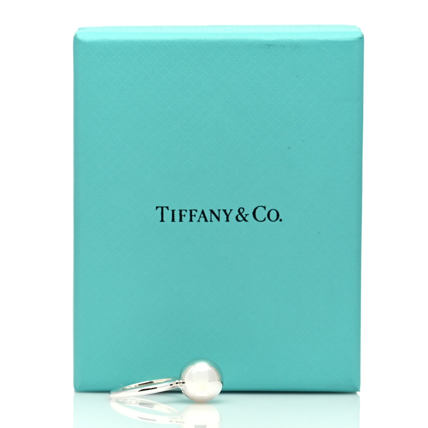 Tiffany Sterling Silver 12mm HardWear Ball Ring 53 6.5 8 of 8