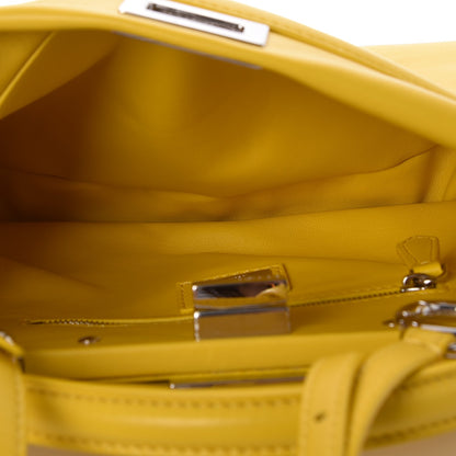Fendi Nappa Mini Peekaboo Iconic Satchel Lime 6 of 9