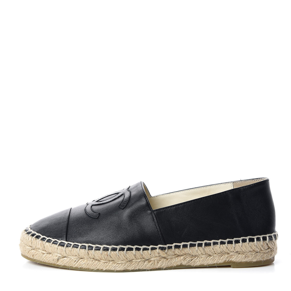 Lambskin CC Espadrilles 39 Dark Navy
