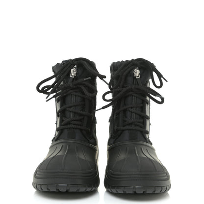 Christian Dior Rubber Nylon D-Venture Boots 37.5 Black 2 of 12