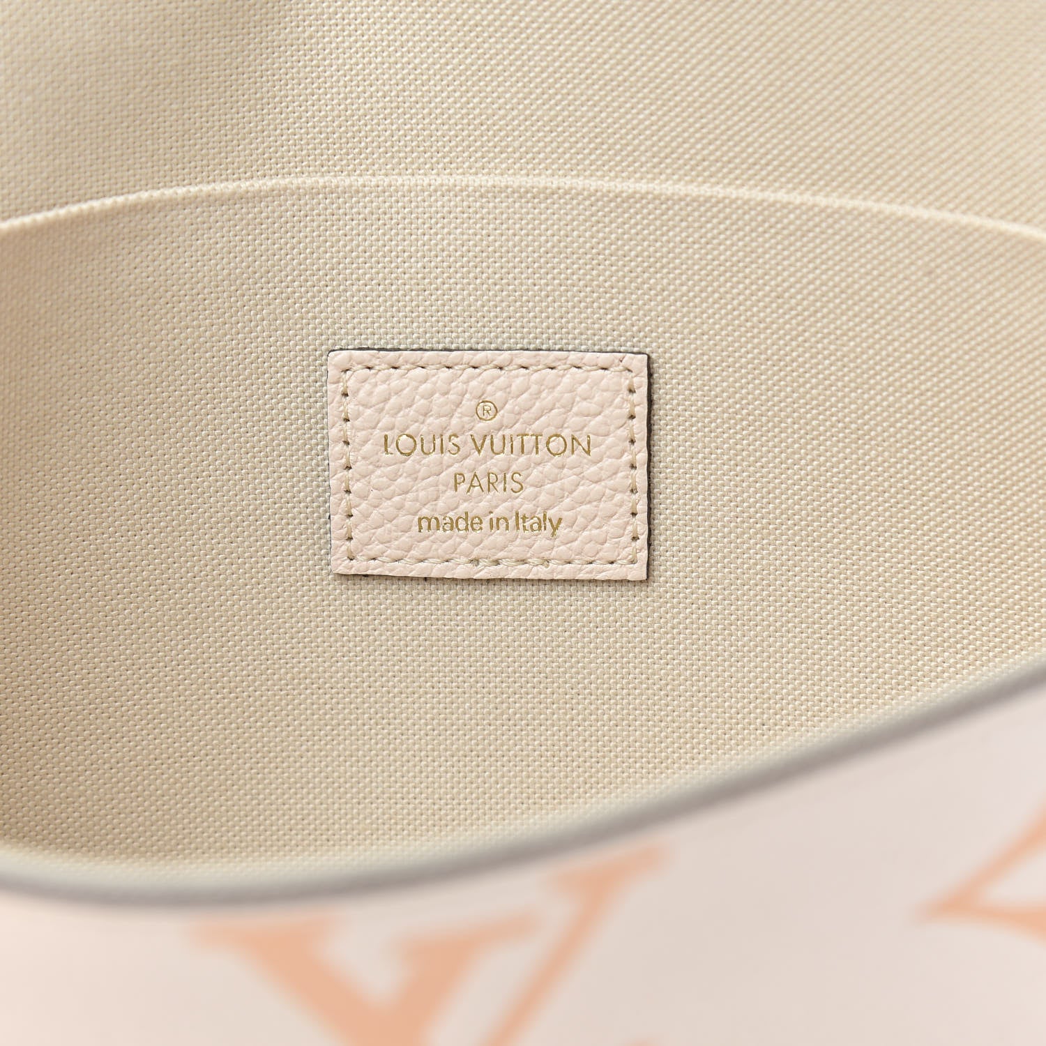 Louis Vuitton Empreinte Monogram Giant By The Pool Felicie Pochette Chain Wallet Cream Saffron 6 of 9