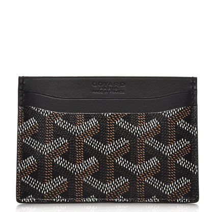 Goyard Goyardine Saint Sulpice Card Holder Black 1 of 7