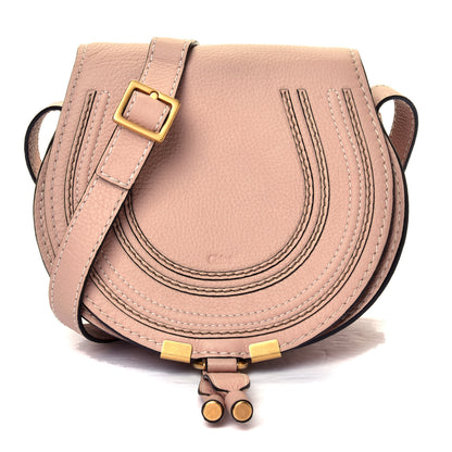 Chloe Calfskin Mini Marcie Round Crossbody Bag Blush Nude 1 of 4