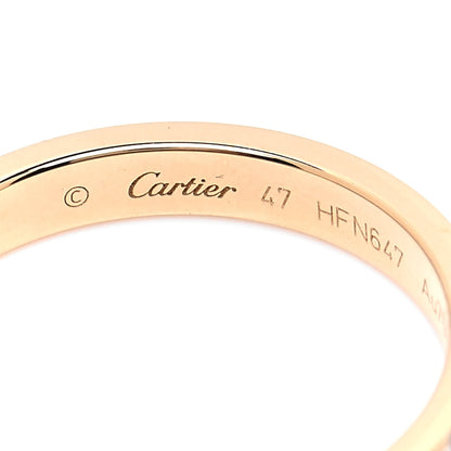 Cartier 18K Yellow Gold Diamond 2.6mm LOVE Paved Band Ring 47 4 4 of 6