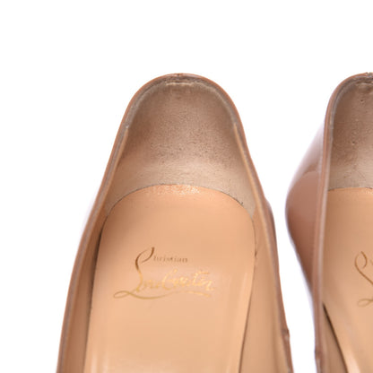 Christian Louboutin Patent Bianca 140 Pumps 37.5 Nude 13 of 15