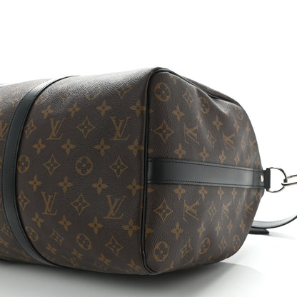 Louis Vuitton Monogram Macassar Keepall Bandouliere 45 8 of 8
