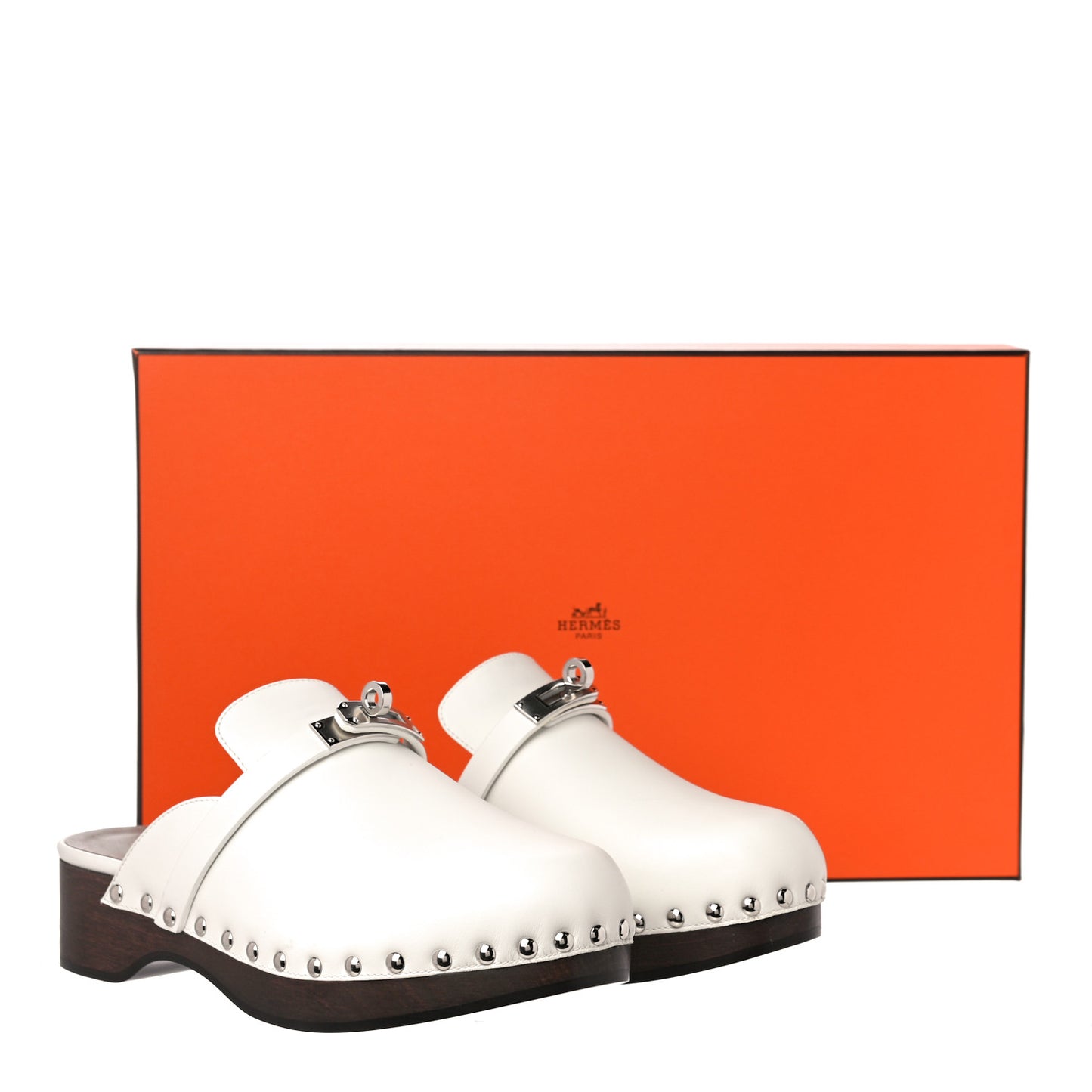 Calfskin Carlotta Mules 36 White
