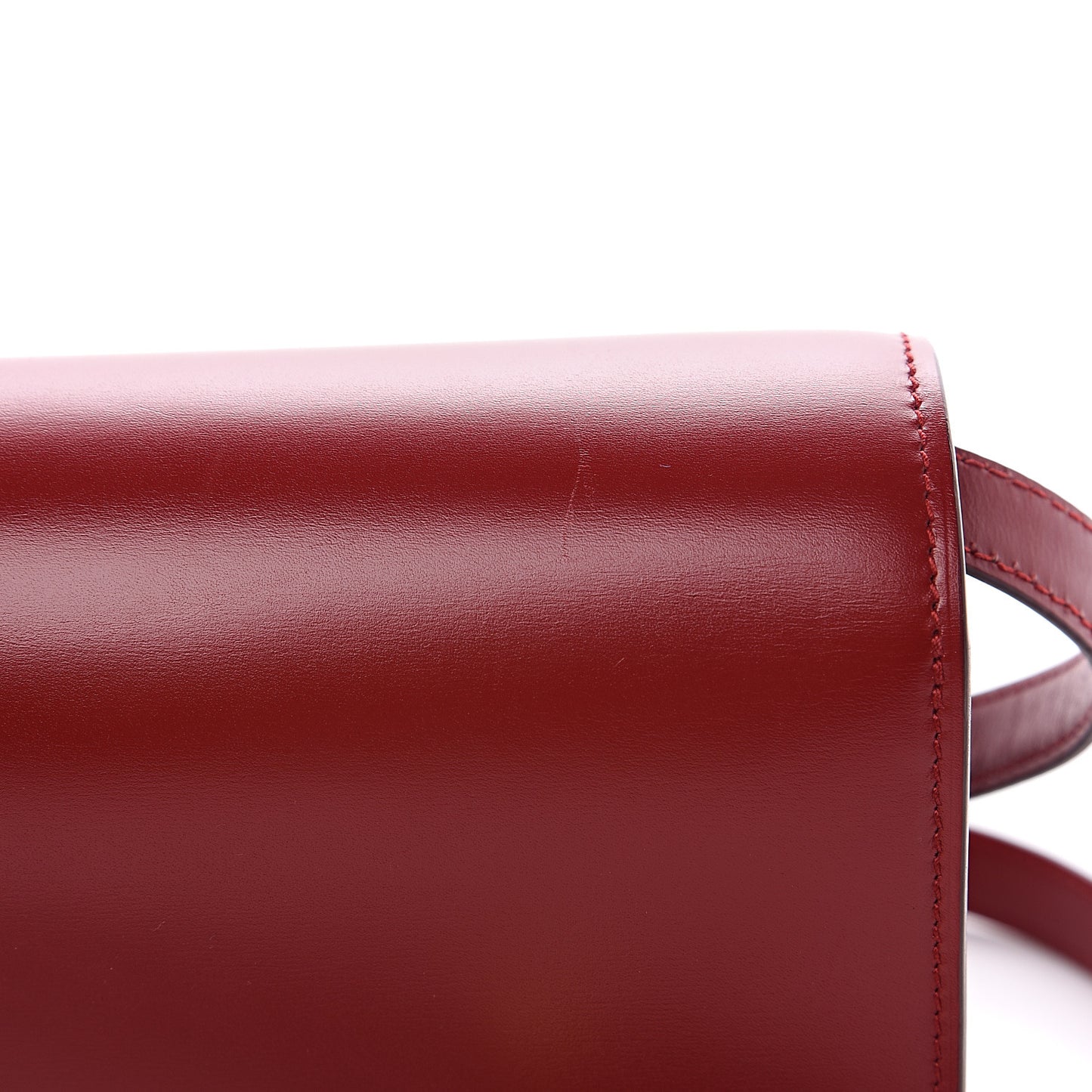Smooth Calfskin Small Classic Box Flap Bag Red