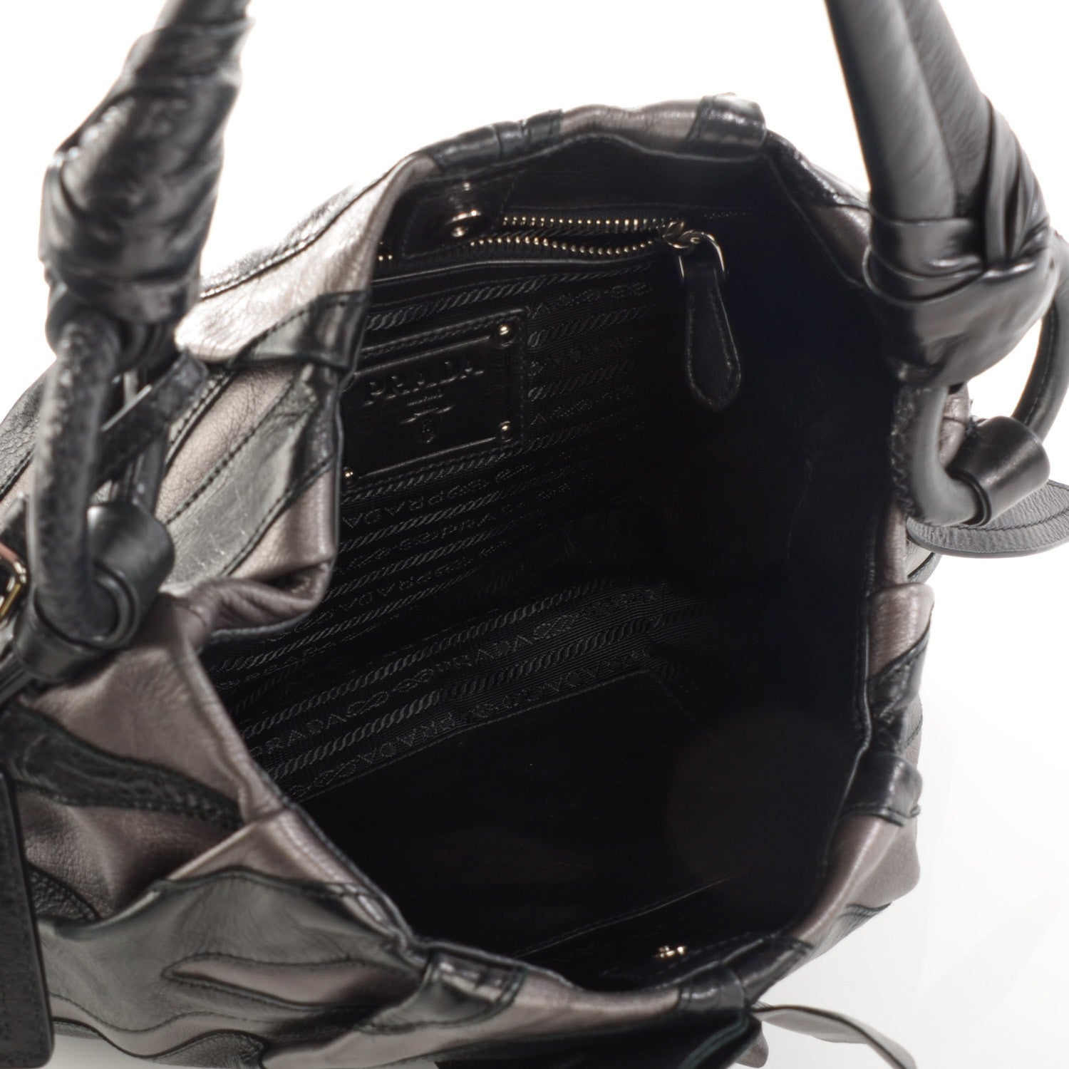 Prada Vitellino Mordore Hobo Grafite 5 of 8