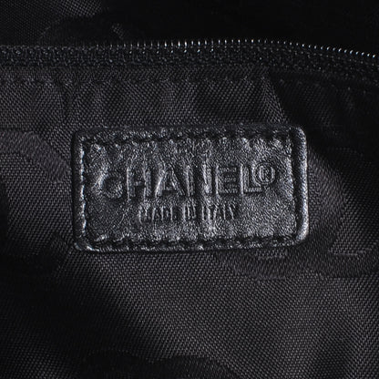 Chanel Suede Tassel CC Shoulder Bag Black 7 of 8