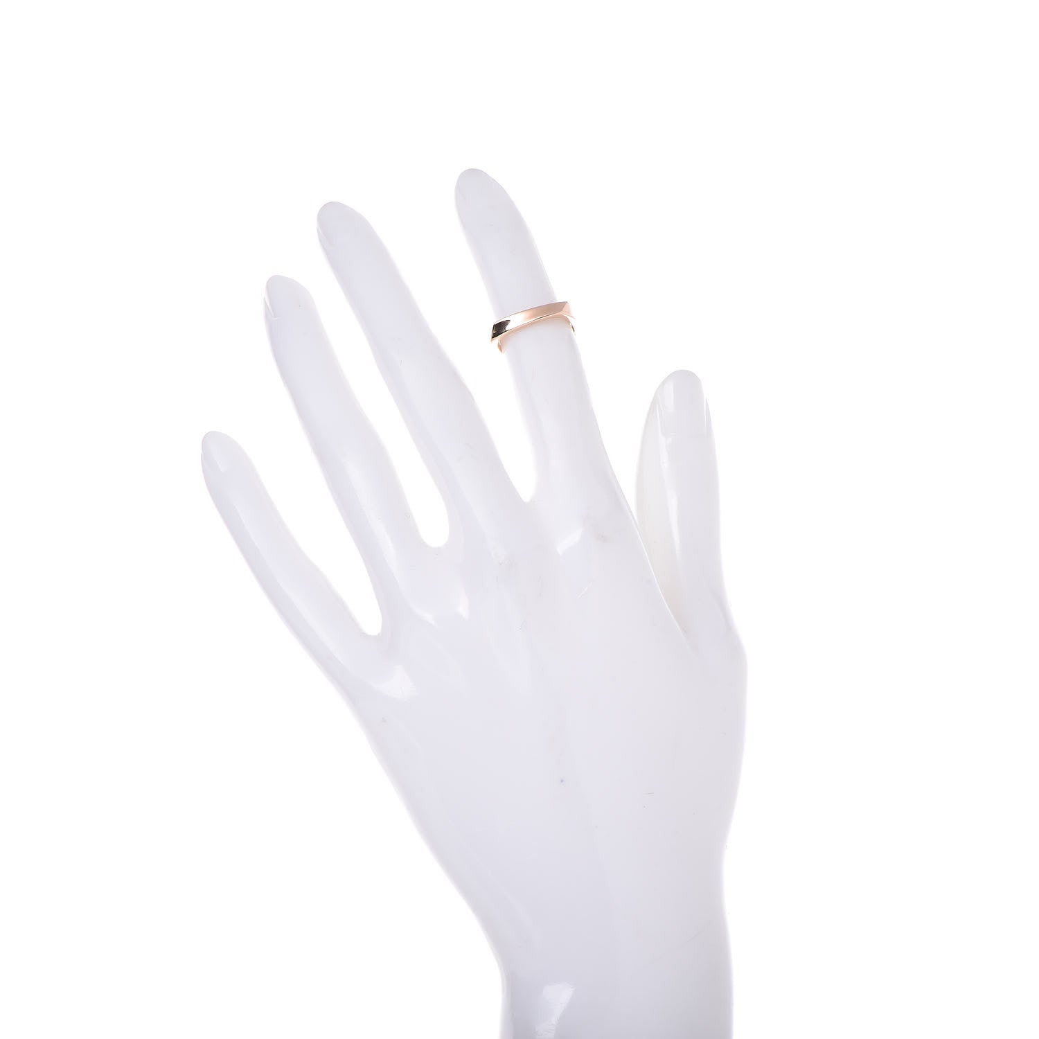 Tiffany 18K Rose Gold Frank Gehry Micro Ring 44 3 2 of 4