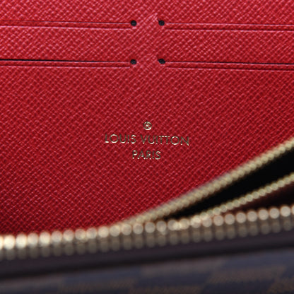 Louis Vuitton Damier Ebene Clemence Wallet Cherry 8 of 9