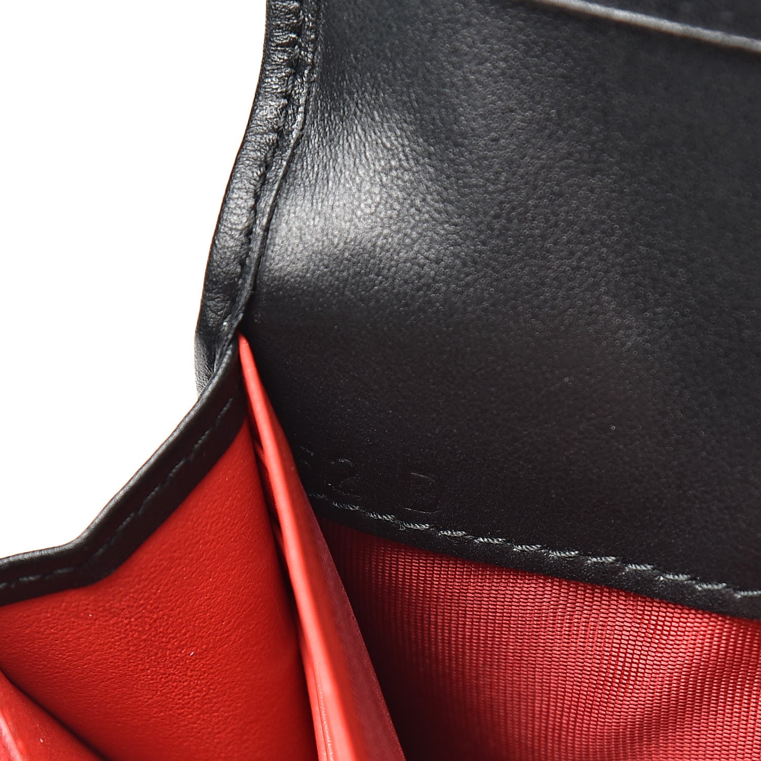 Prada Soft Calf Grommet Continental Flap Black Fuoco 8 of 8
