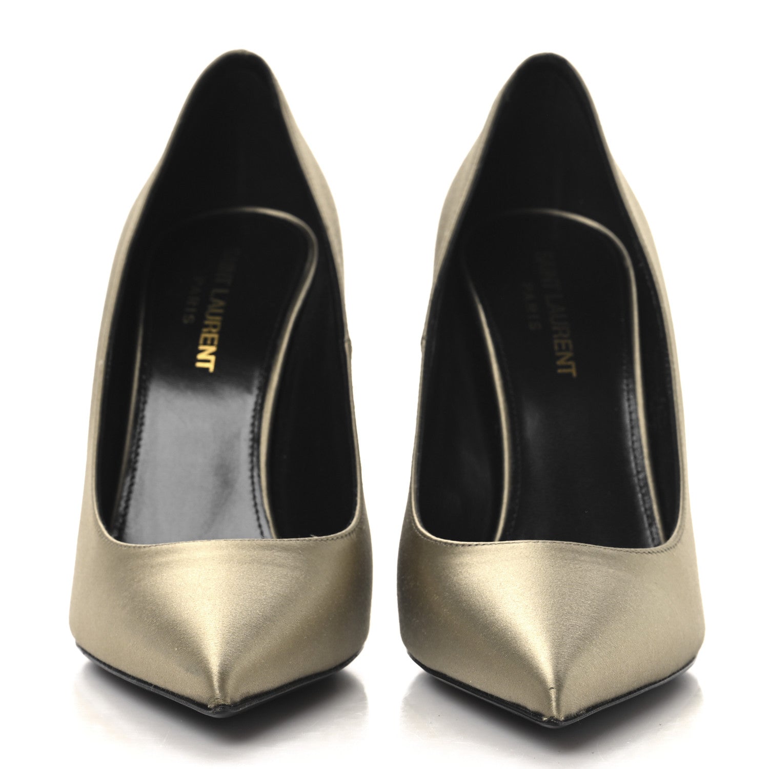Saint Laurent Crepe Satin Instinct 110 Pumps  37.5 Beige 3 of 11