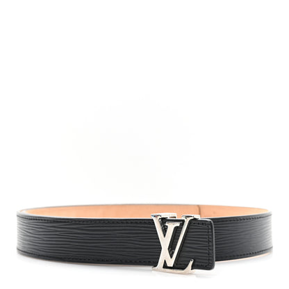 Louis Vuitton Epi 30mm LV Initiales Belt 85 34 Black 1 of 5