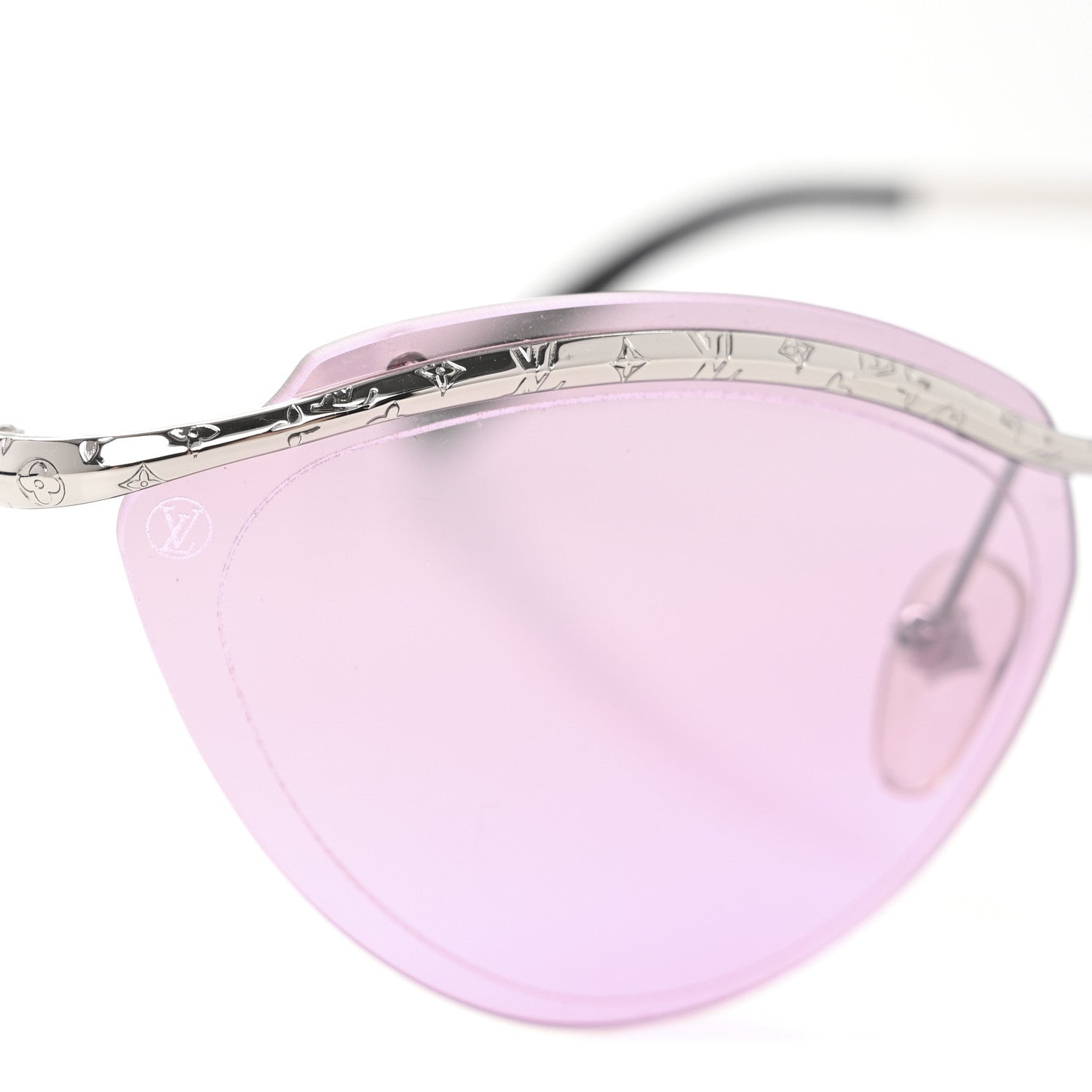 Louis Vuitton Metal Thelma And Louise Cat Eye Sunglasses Z1040W Purple 8 of 9