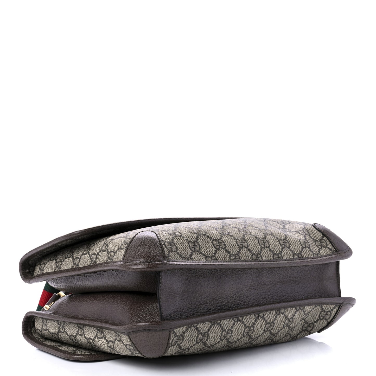 GG Supreme Monogram Web Neo Vintage Double Flap Messenger Bag Beige New Acero