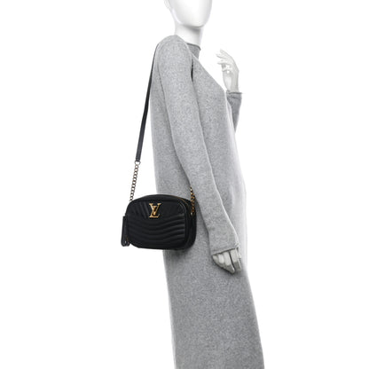 Louis Vuitton Calfskin New Wave Camera Bag Black 2 of 10