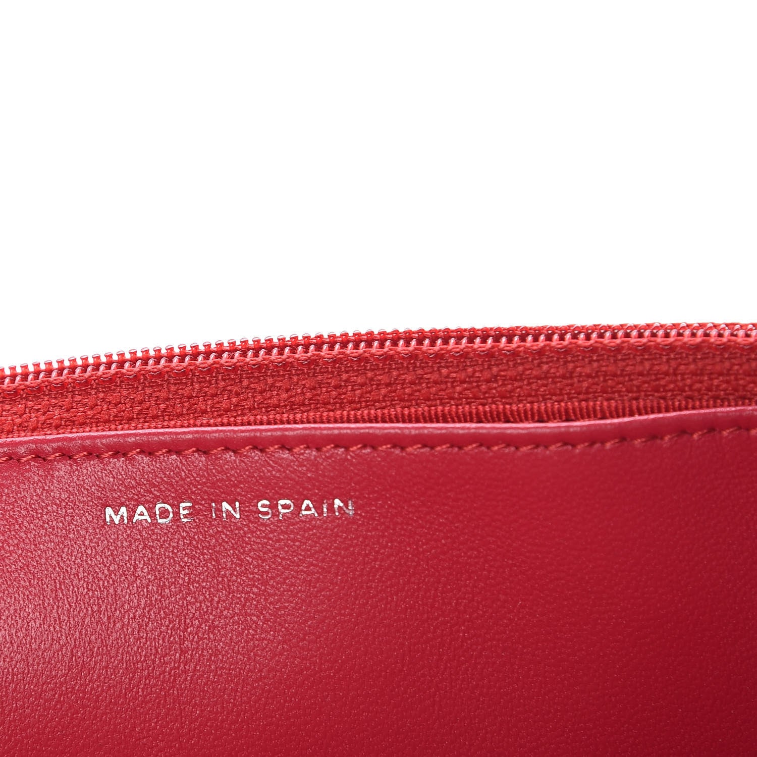Chanel Lambskin Quilted Wallet On Chain WOC Fuchsia 7 of 9