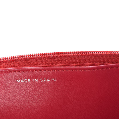 Chanel Lambskin Quilted Wallet On Chain WOC Fuchsia 7 of 9